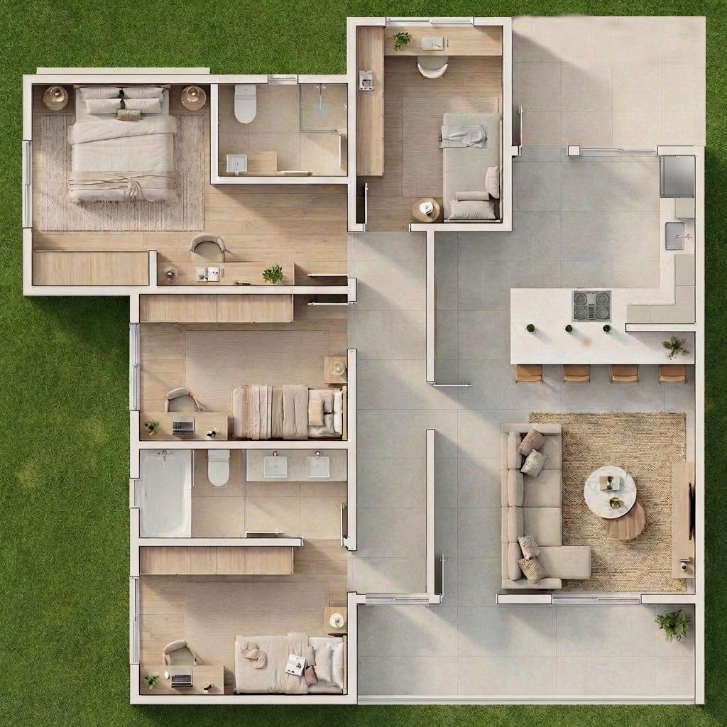 RENDER CASA T4